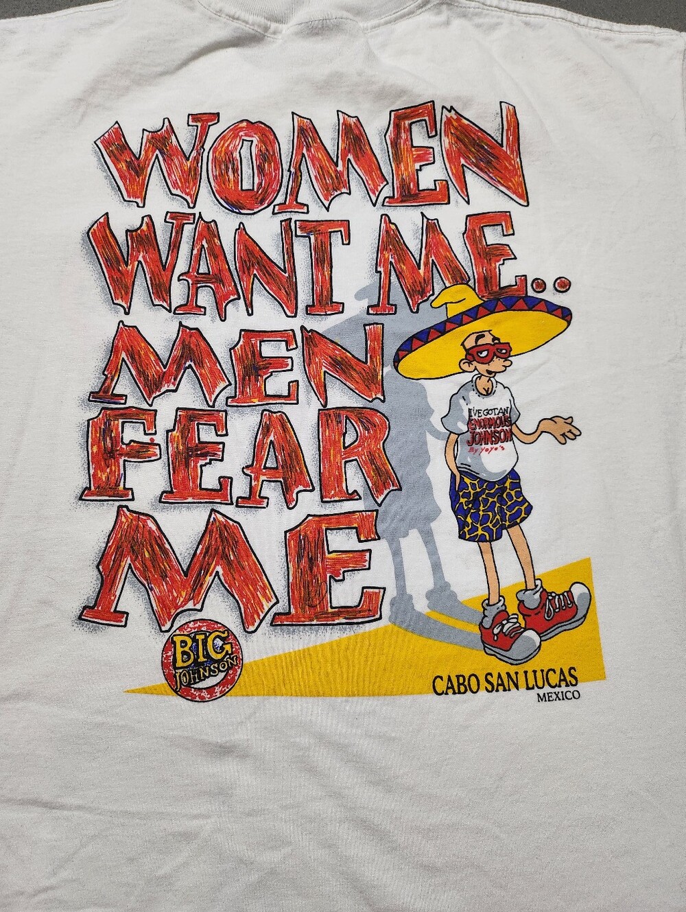 Vintage Big Johnson Cabo San Lucas Tee XL Humor Funny Adult Humor - Picture 3 of 9